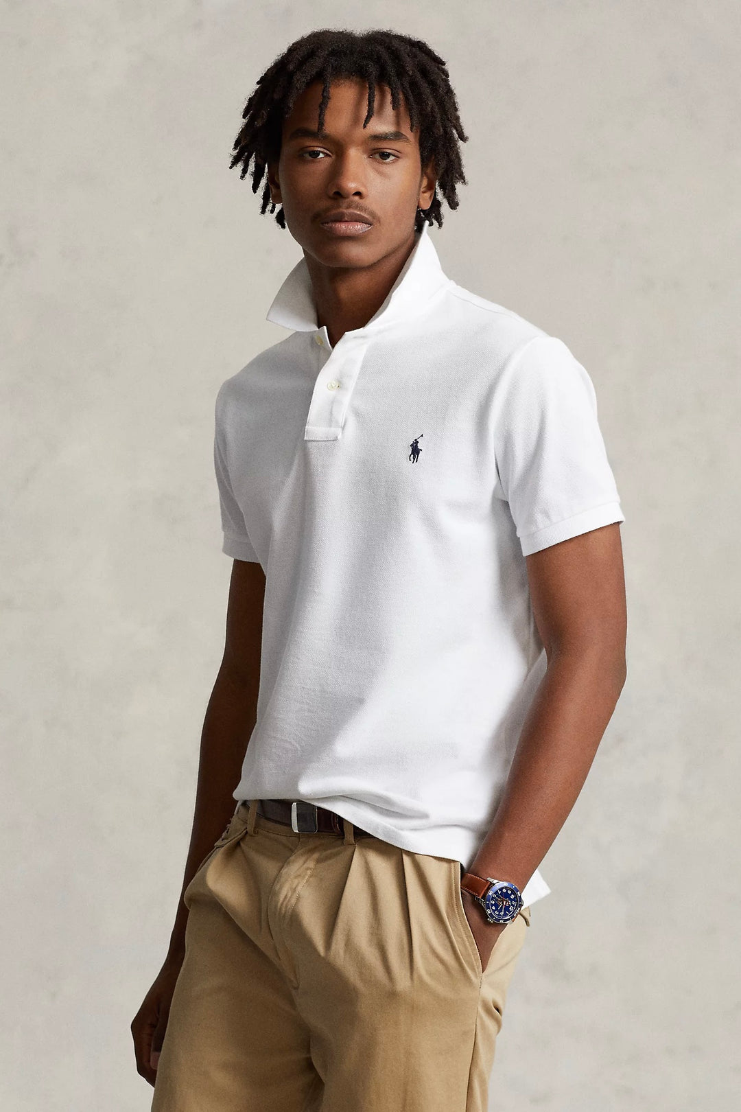 The Iconic Mesh Polo Shirt White