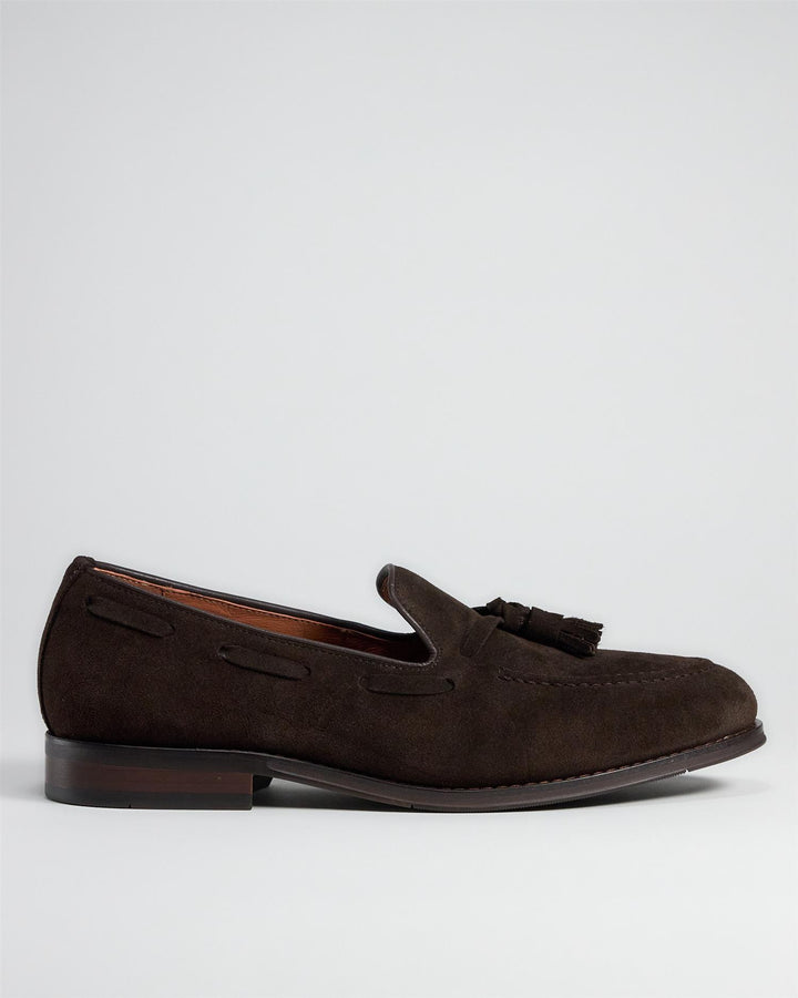1037 Suede Loafer Dark Brown