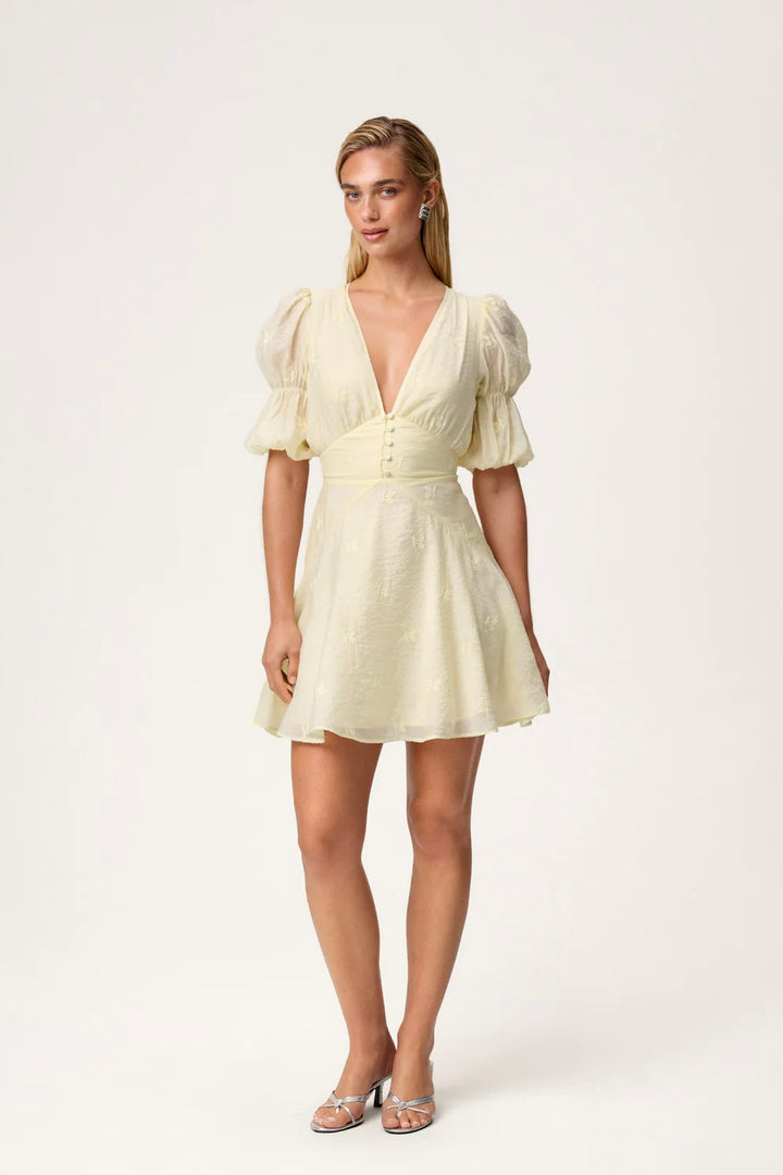 Sicily Dress Pastel Yellow