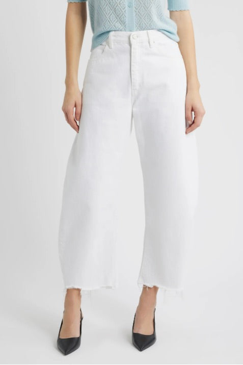 FRAME The Bubble Crop White New Fray - Dale