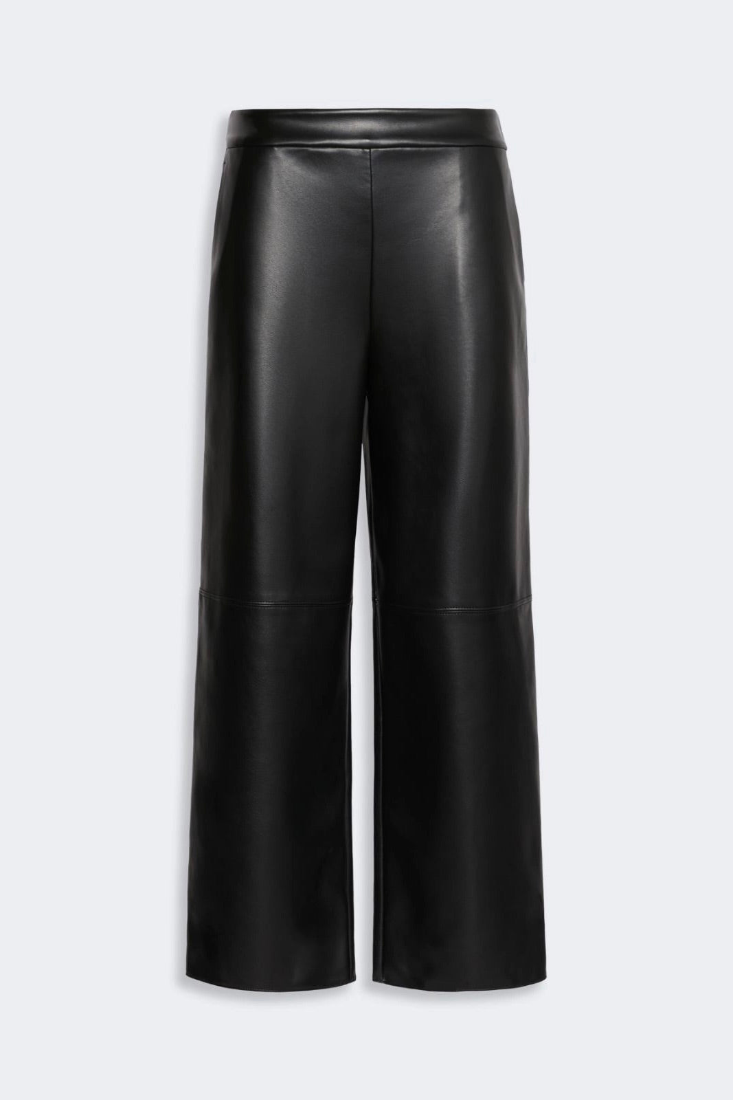Coated Jersey Trousers Black