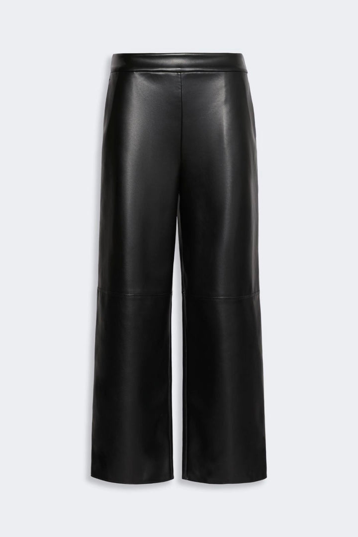 Coated Jersey Trousers Black