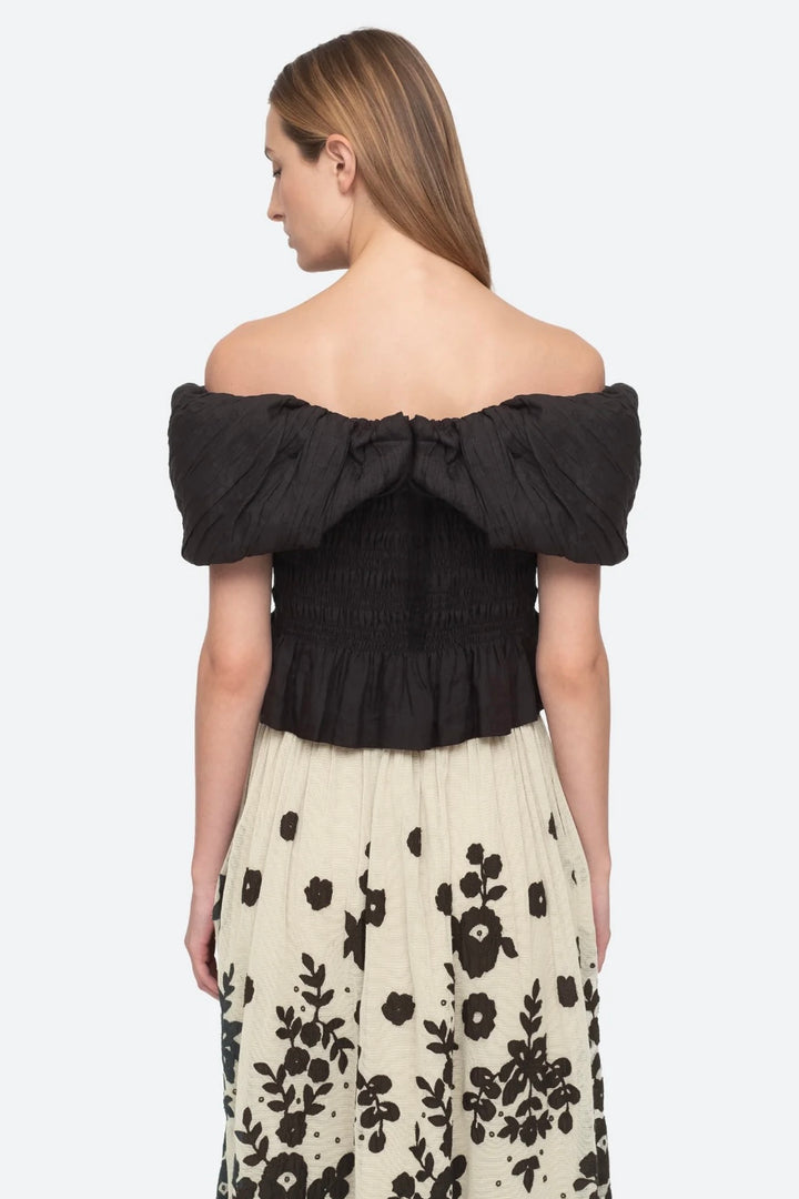 LOREN SOLID OFF SHOULDER TOP