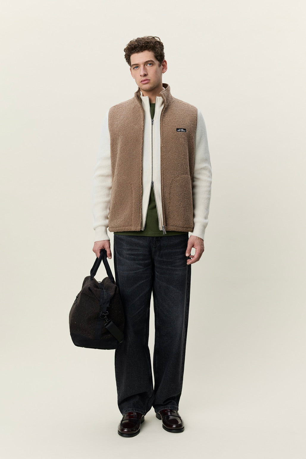 Patch Teddy Vest Caribou