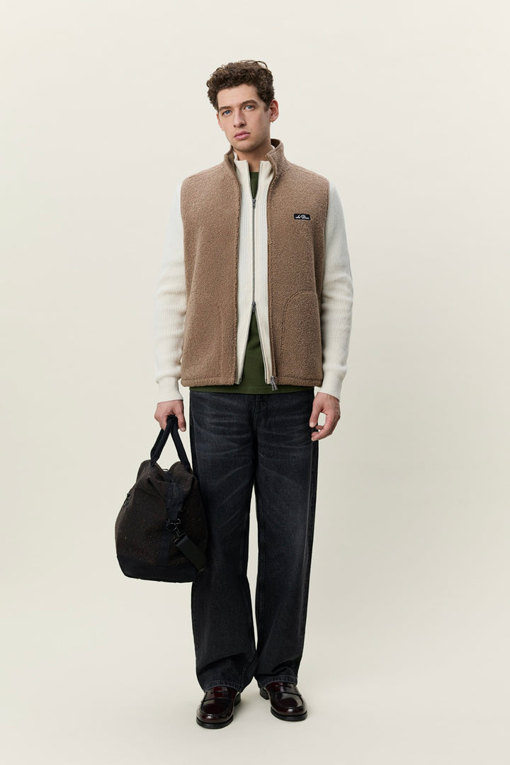Patch Teddy Vest Caribou