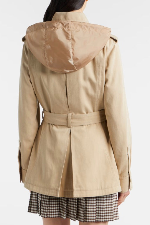 Centaurea Hooded Gabardine Field Jacket
