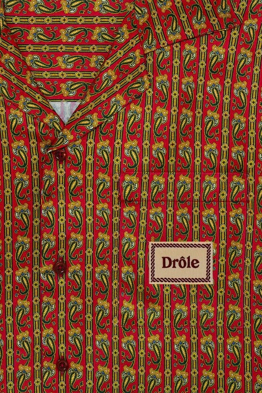 Chemise Paisley Red