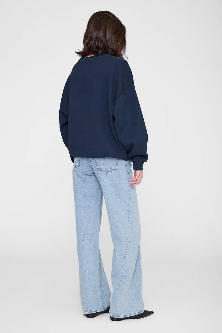 ANINE BING Miles Sweatshirt Collegiate Dark Navy - Dale