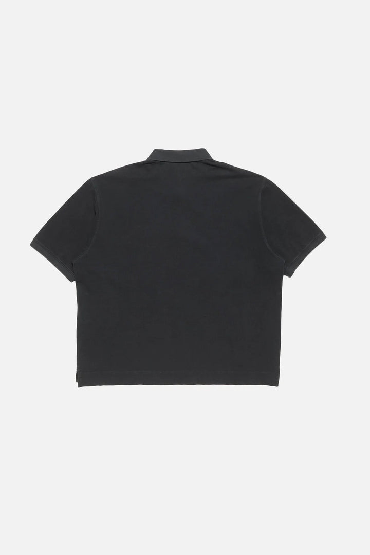 Washed Logo Polo Black