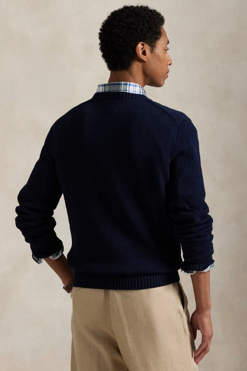 Cotton Crewneck Jumper Hunter Navy