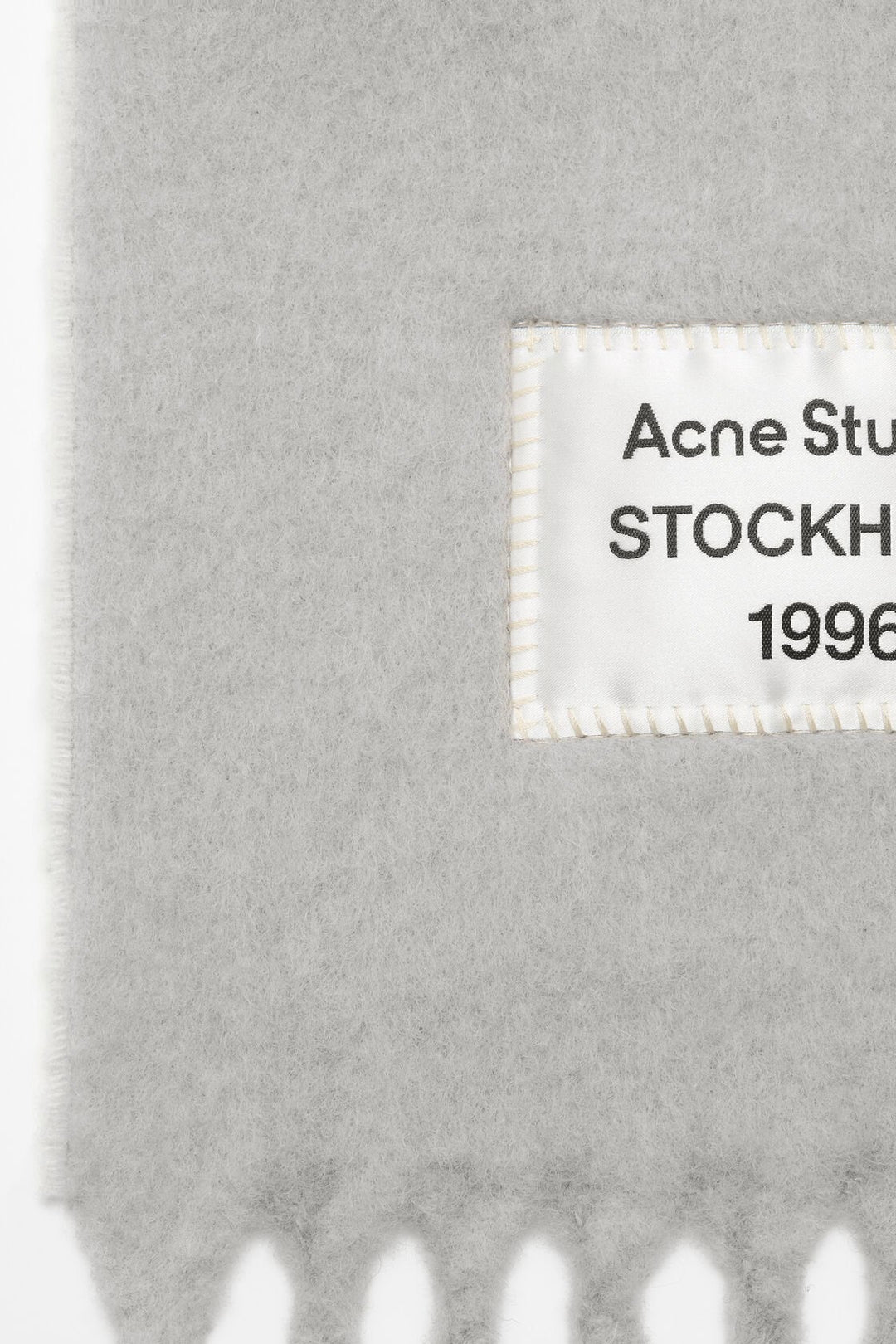 ACNE STUDIOS Bicolor Alpaca Scarf Grey/Light Grey - Dale