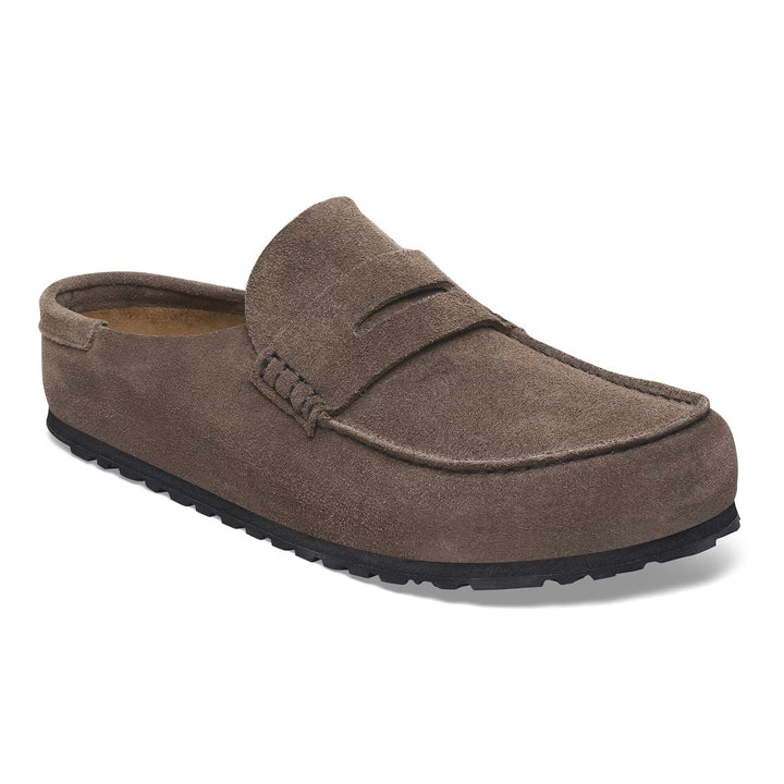Naples Wrapped Suede Leather Herre Gray
