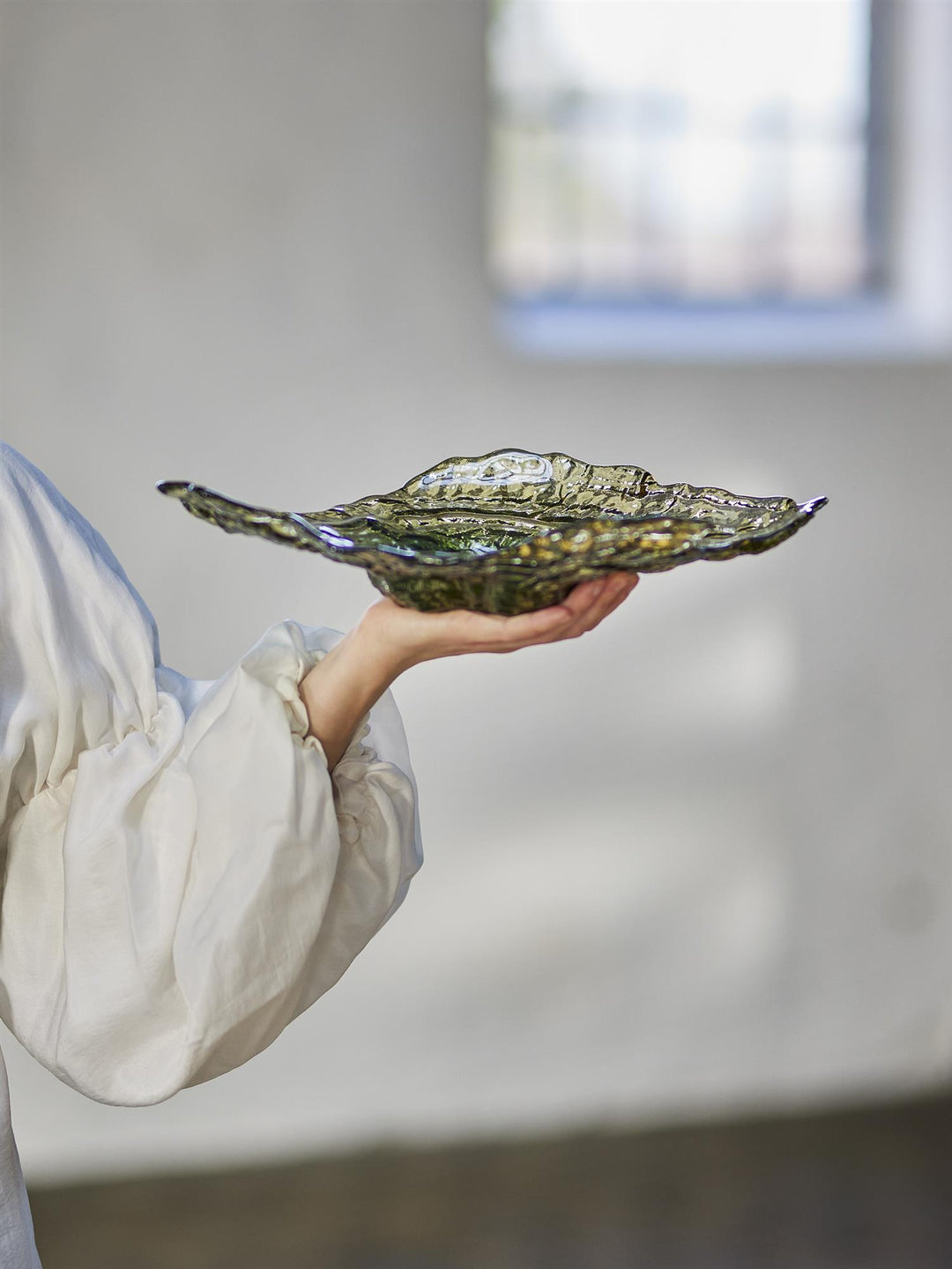 Aiku Bowl, Green, Glass