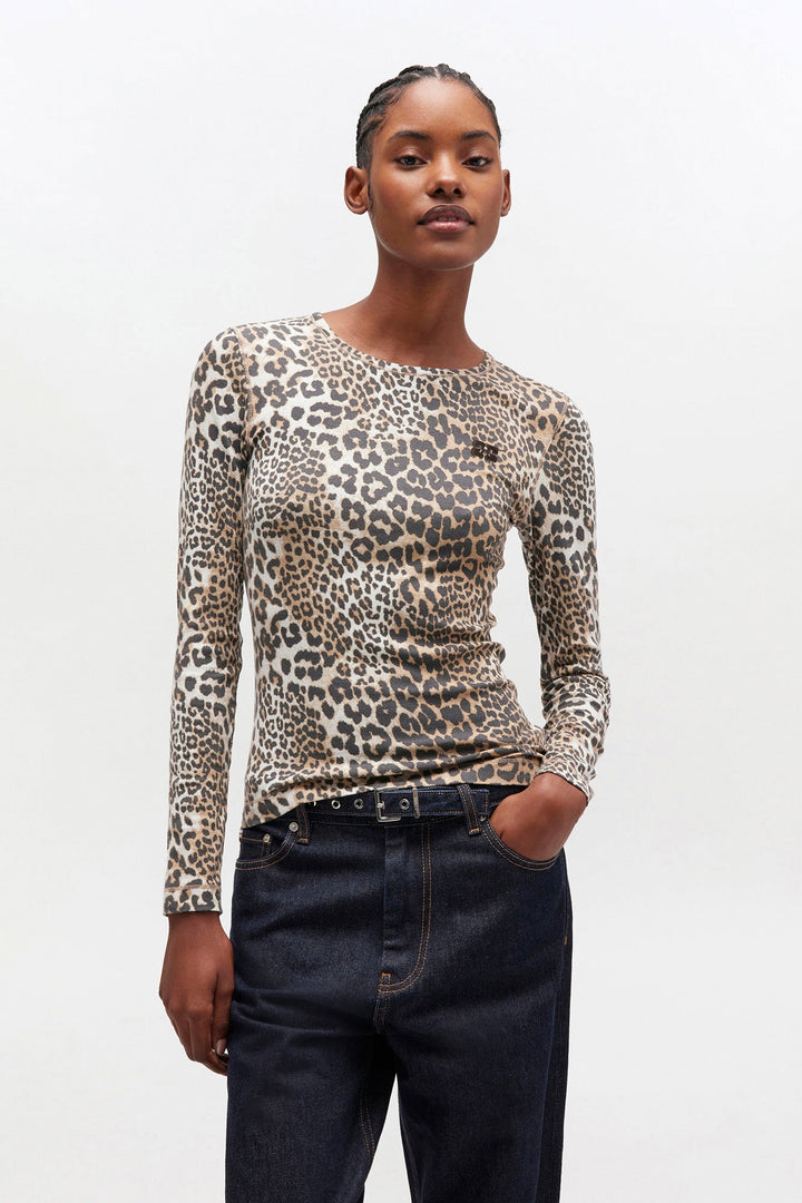 Soft Cotton Rib Leo Long Sleeve