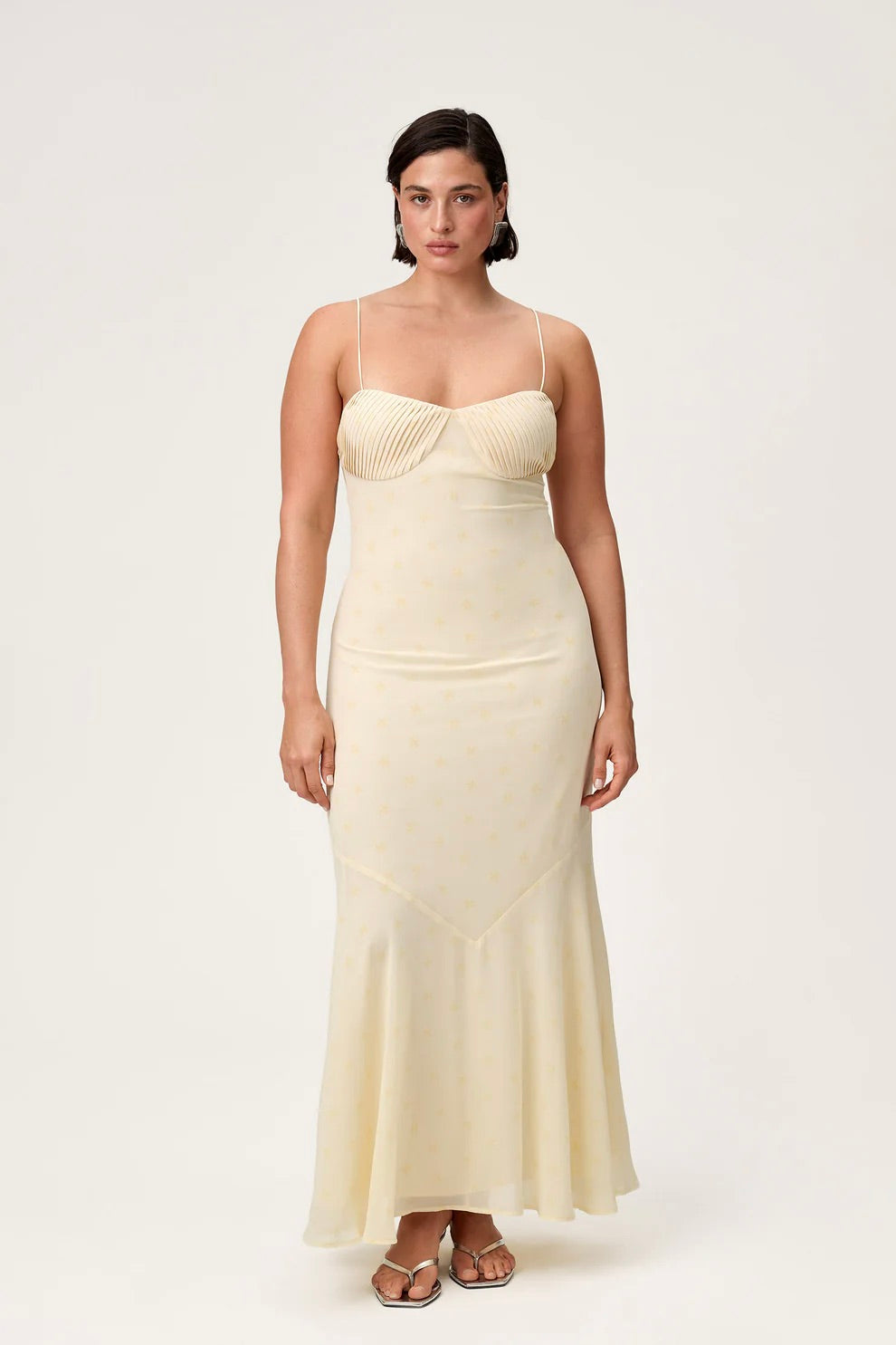 Marseille Maxi Dress Yellow Bow
