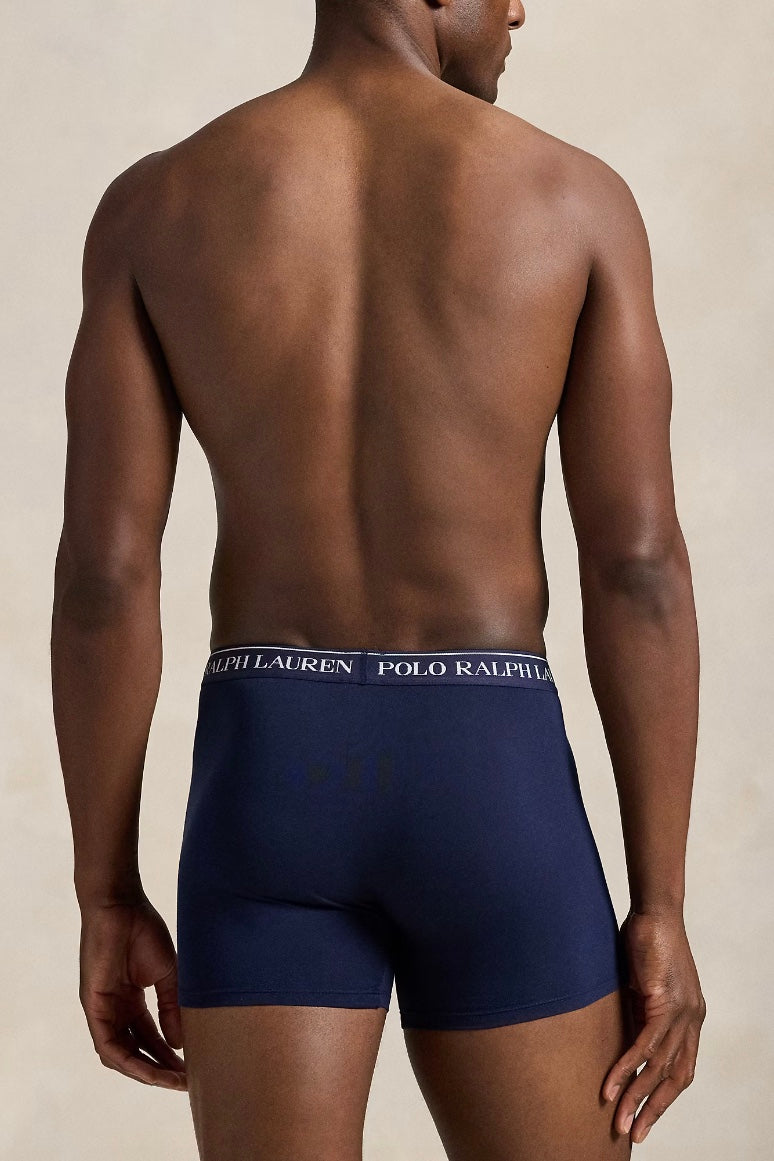 Stretch Cotton Boxer Brief 3 Pack Navy