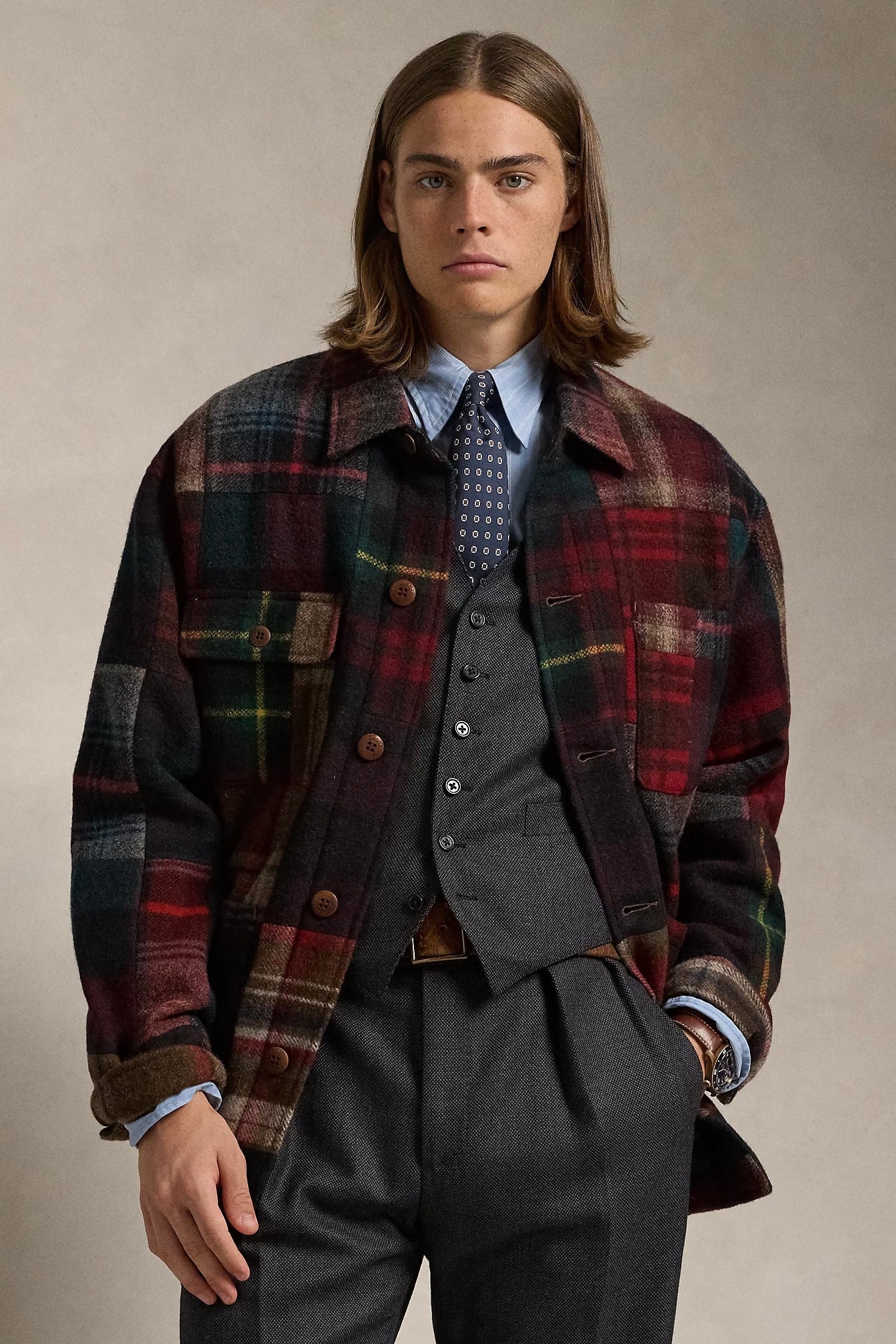 POLO RALPH LAUREN | Plaid Patchwork Wool Jacket | Dale