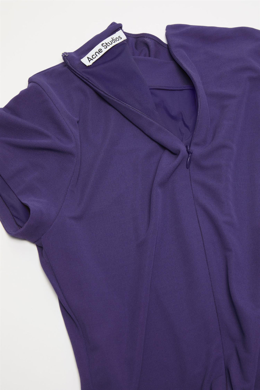 Layered Midi Dress Deep Purple