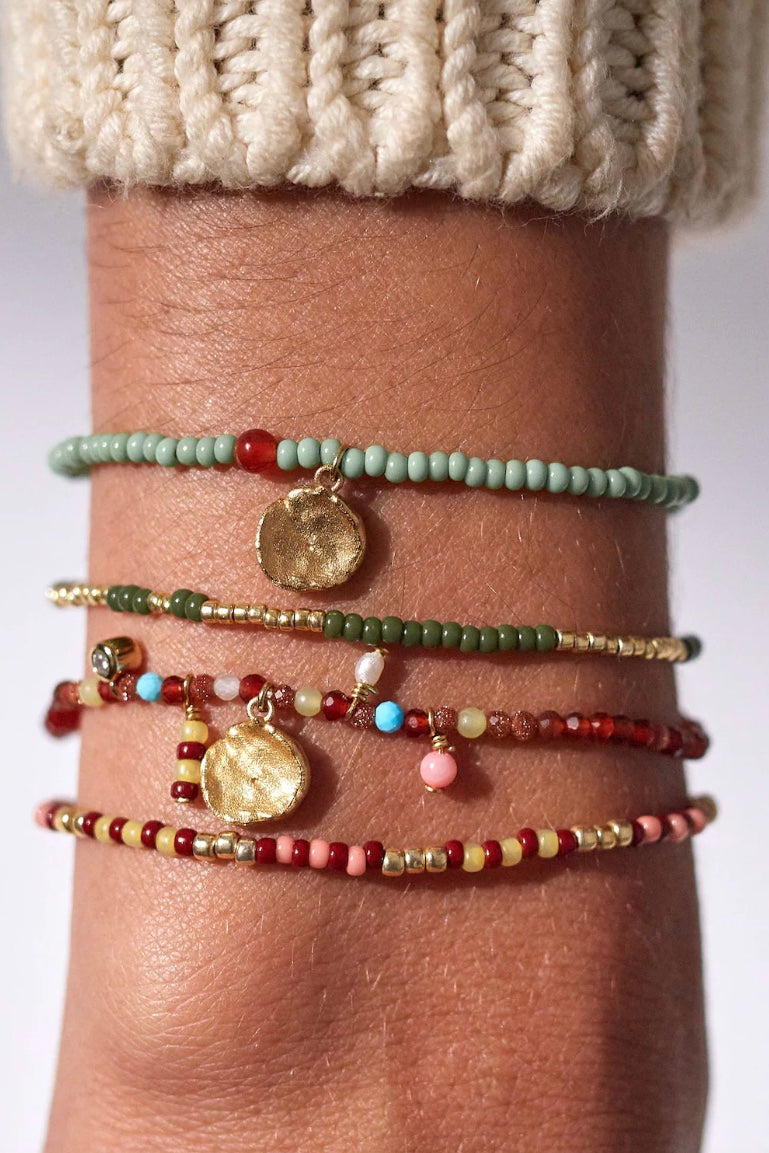 ANNI LU Peyote Bracelet Apple Green - Dale