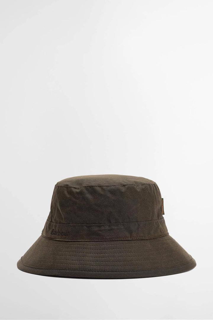 Waxed Bucket Hat Olive
