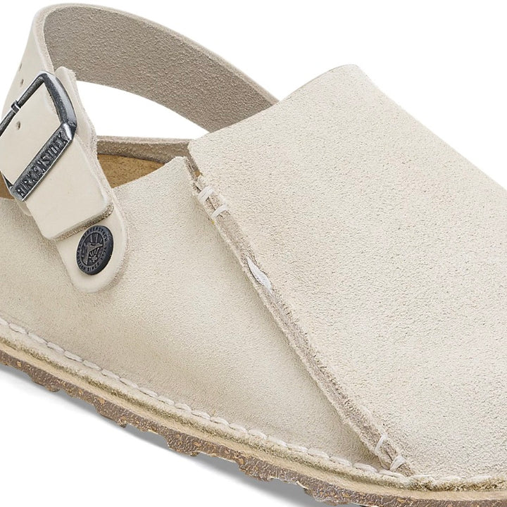 BIRKENSTOCK Lutry Narrow Premium Suede Leather Eggshell - Dale