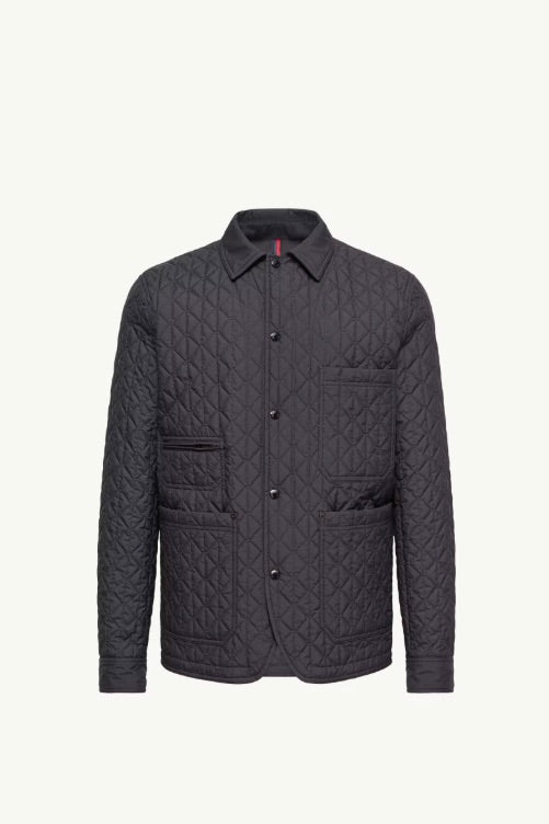 Theoline Diamond-Quilted Padded Mid-Length Jacket Navy