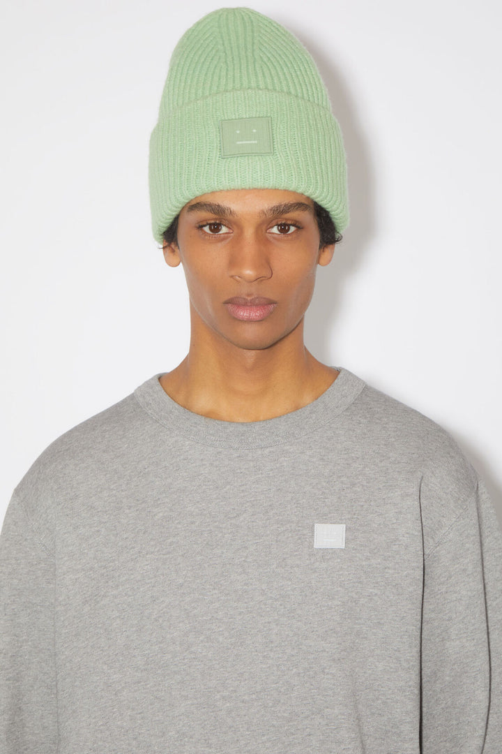 Ribbed Beanie Hat - Spring Green