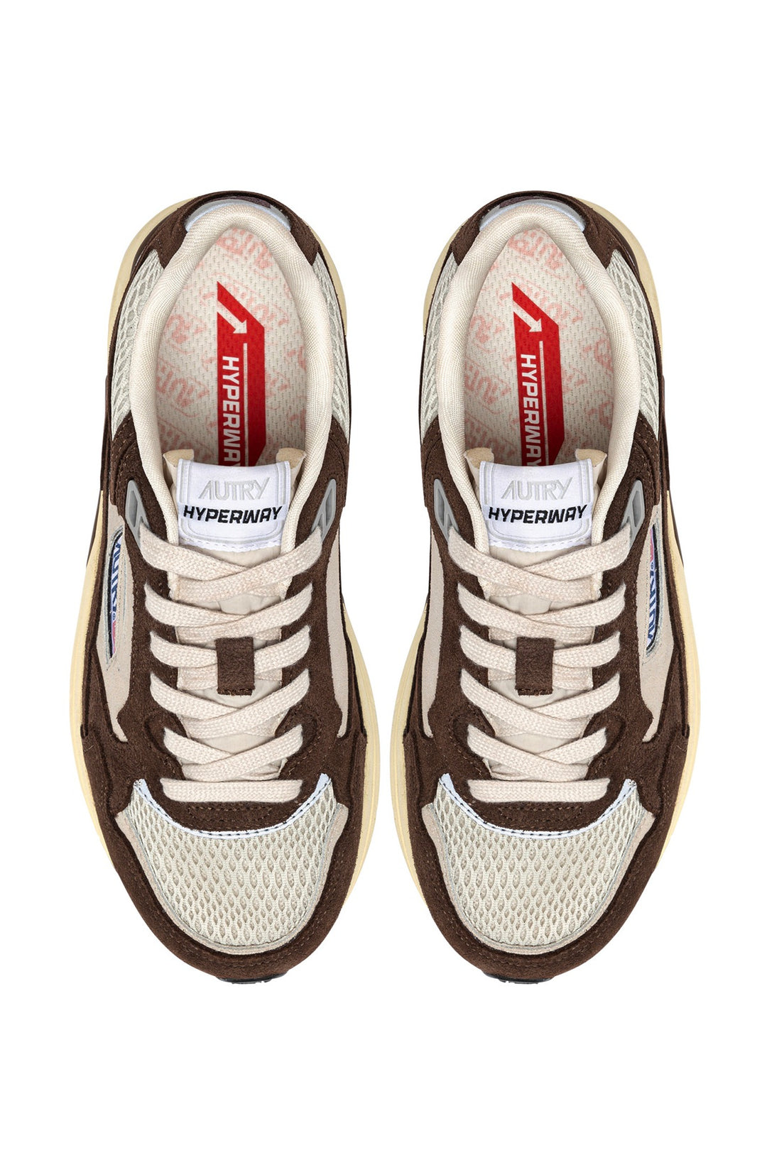 Hyperway Low Women Suede Brown/Silver