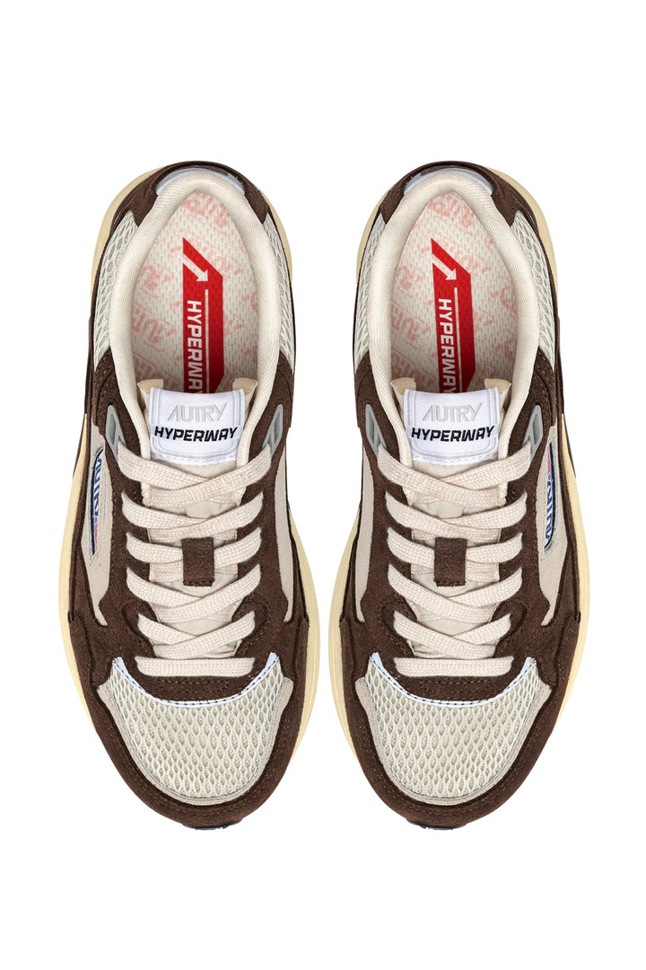 Hyperway Low Women Suede Brown/Silver