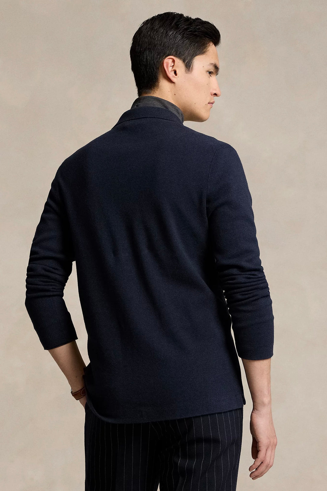 Cotton Camp-Collar Jumper Navy