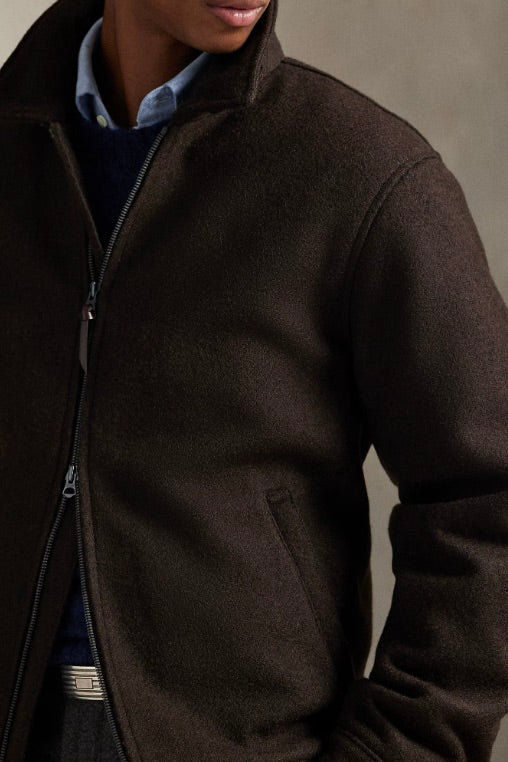 The Langdon Wool Jacket Circuit Brown