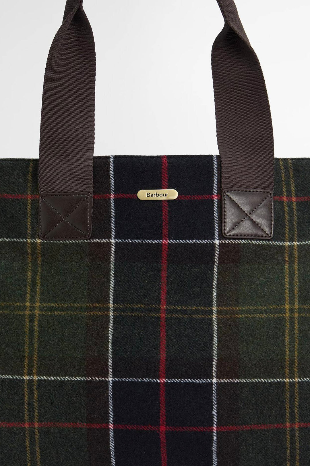 Barbour Turnberry Tartan Tote Bag Olive