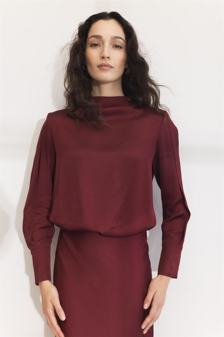 Lune Skirt Deep Plum