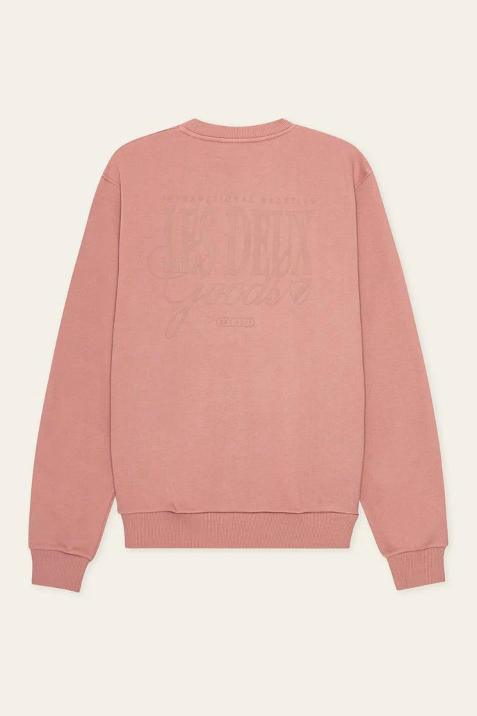LES DEUX Ben Goods Sweatshirt Ash Rose Pink - Dale