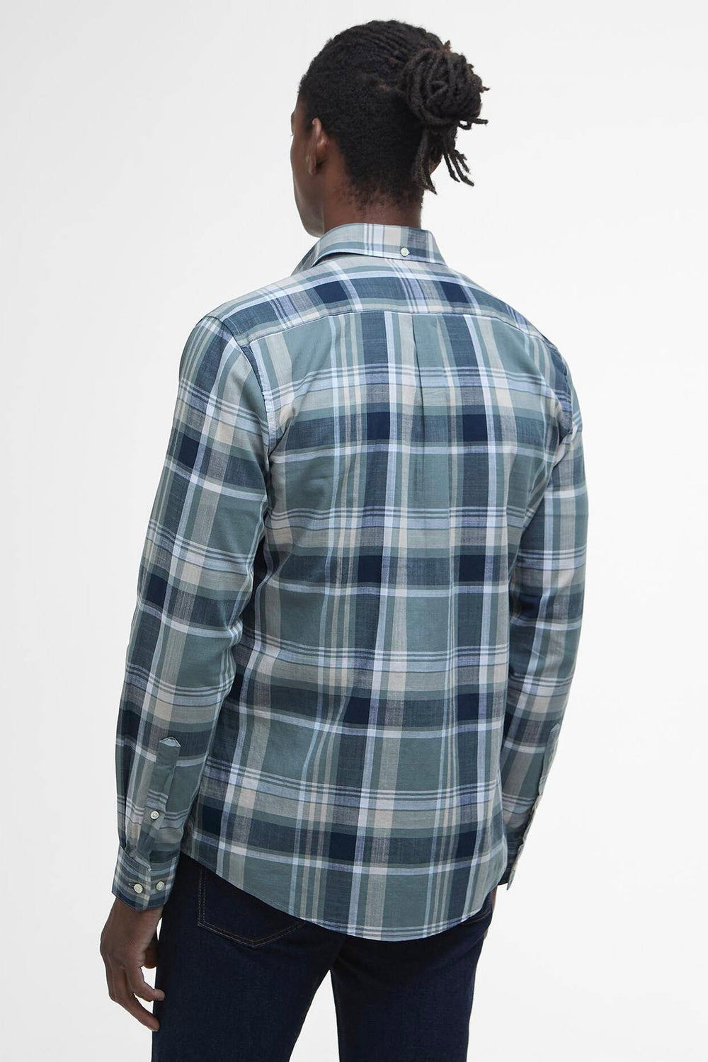 BARBOUR Kidd Tailored Long-Sleeved Shirt Vintage Teal - Dale