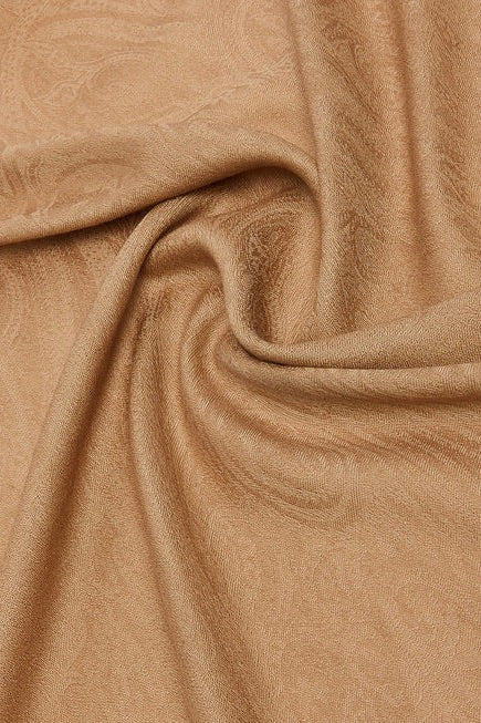 Jacquard Wool and Silk Stole Desert