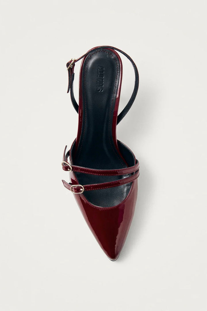 Joelle Onix Burgundy Leather Pumps