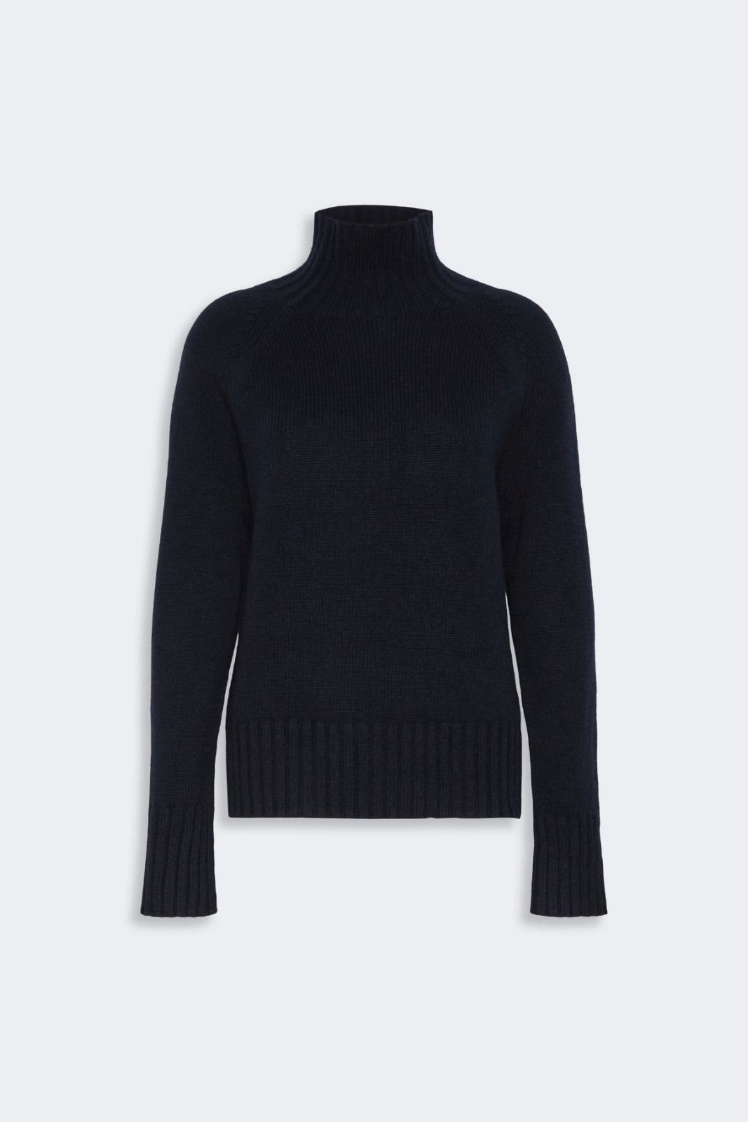 Wool and Cashmere Polo-neck Sweater Ultramarine