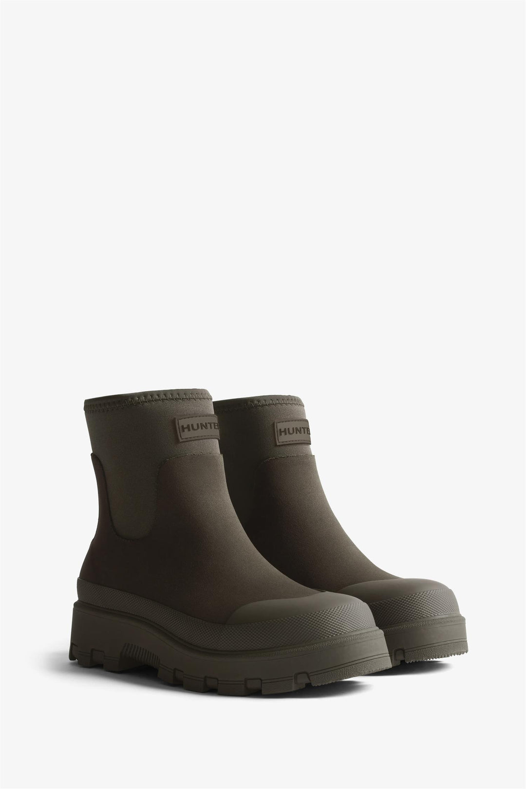 HUNTER Unisex Elements Neoprene Chelsea Boot Tonal Logo Chocolate Brown - Dale