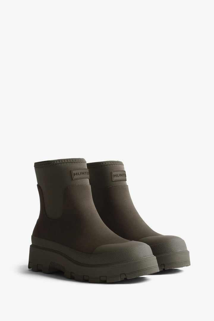 HUNTER Unisex Elements Neoprene Chelsea Boot Tonal Logo Chocolate Brown - Dale