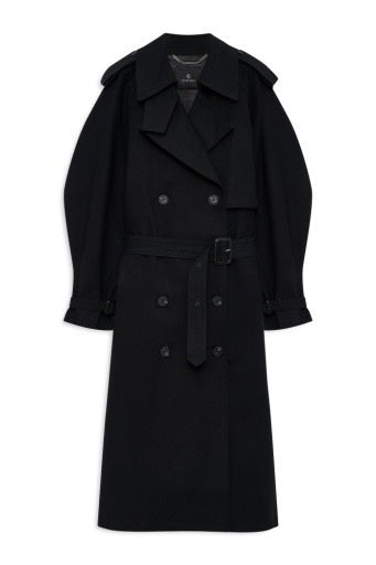 Pascale Maxi Trench Black