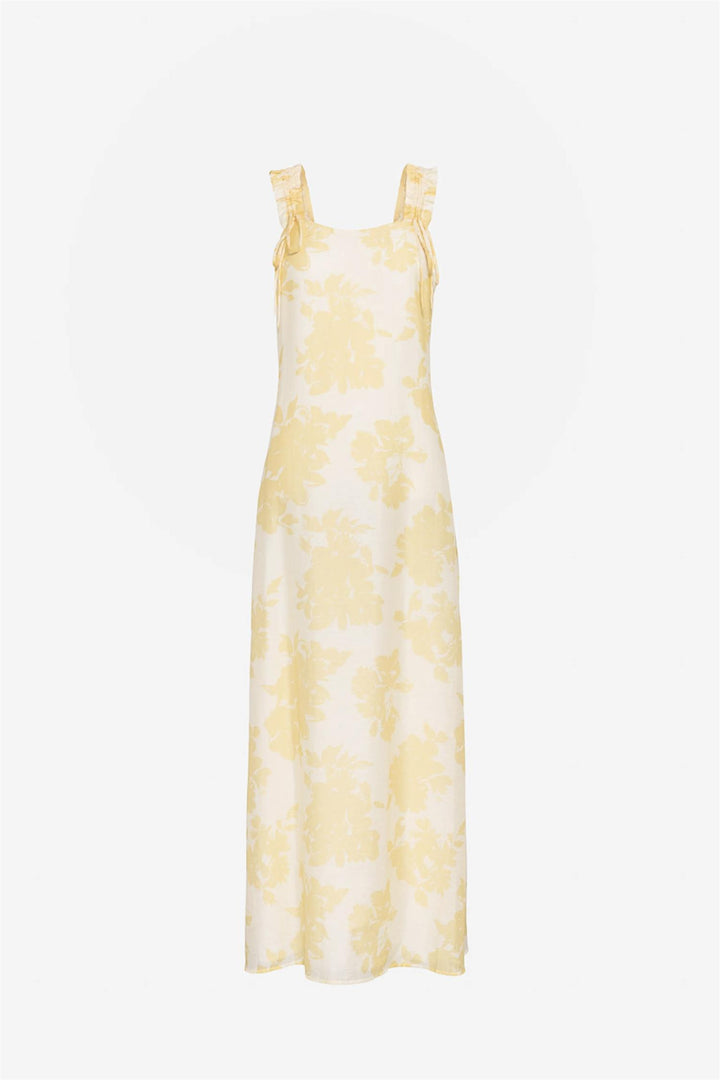 Zaha Dress Yellow Floral Print