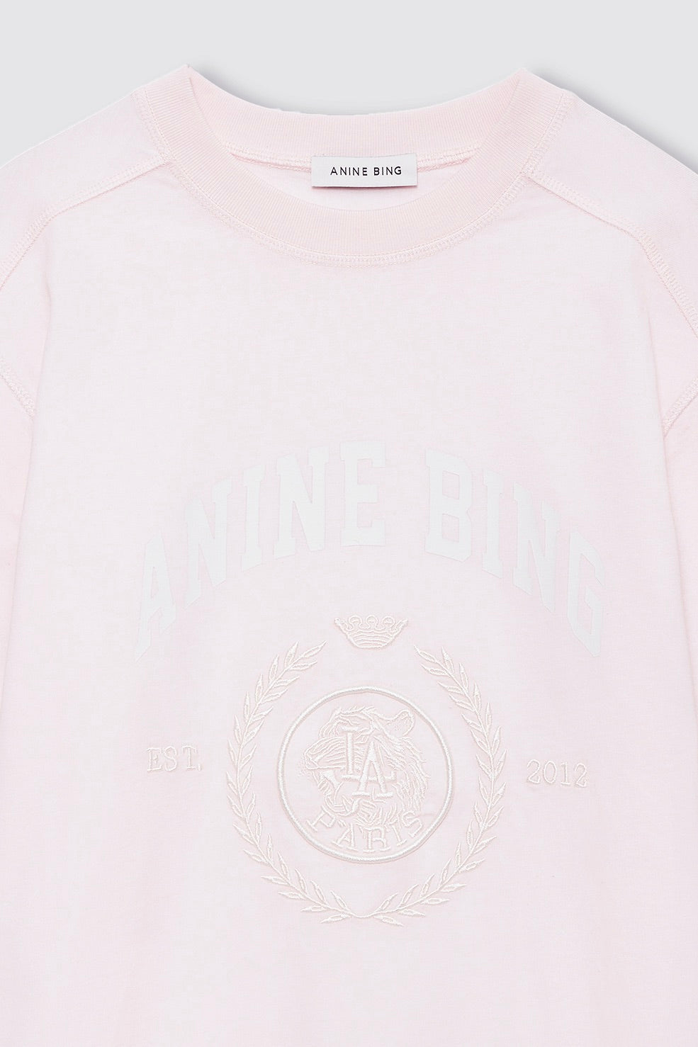 ANINE BING Jaylin Tee Collegiate Powder Pink - Dale