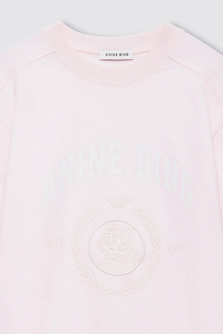 ANINE BING Jaylin Tee Collegiate Powder Pink - Dale