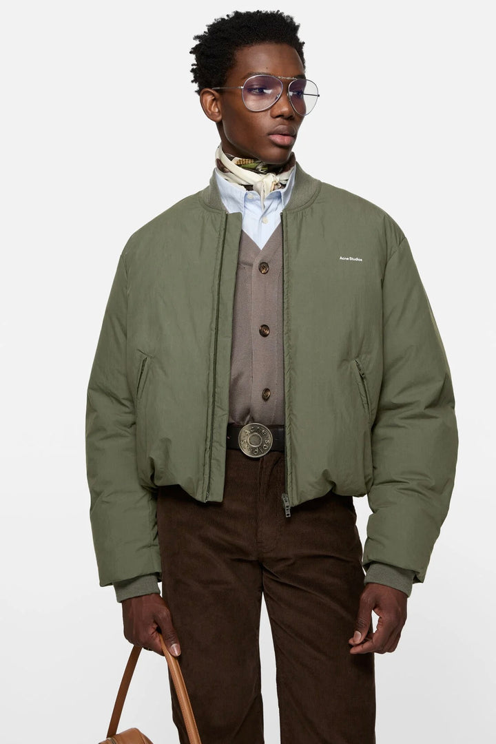 Down Bomber Jacket Cedar Green