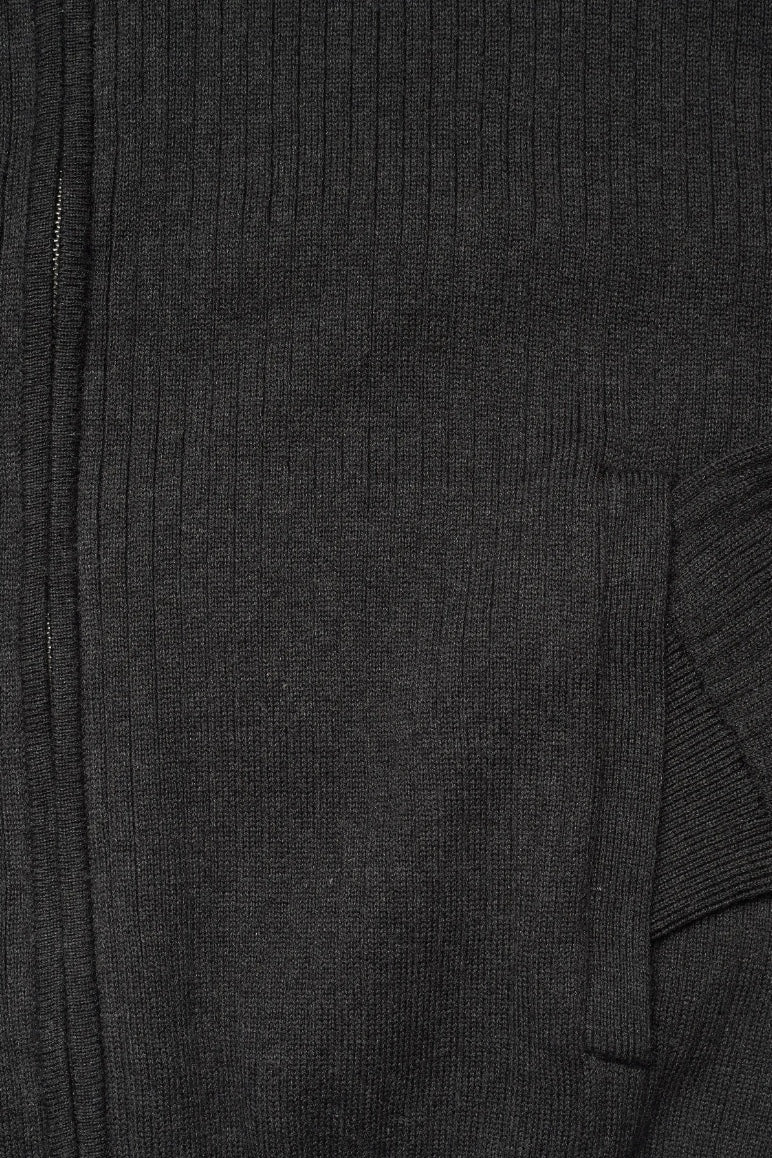 POLO RALPH LAUREN Full Zip Sweater Dark Granite Heather - Dale