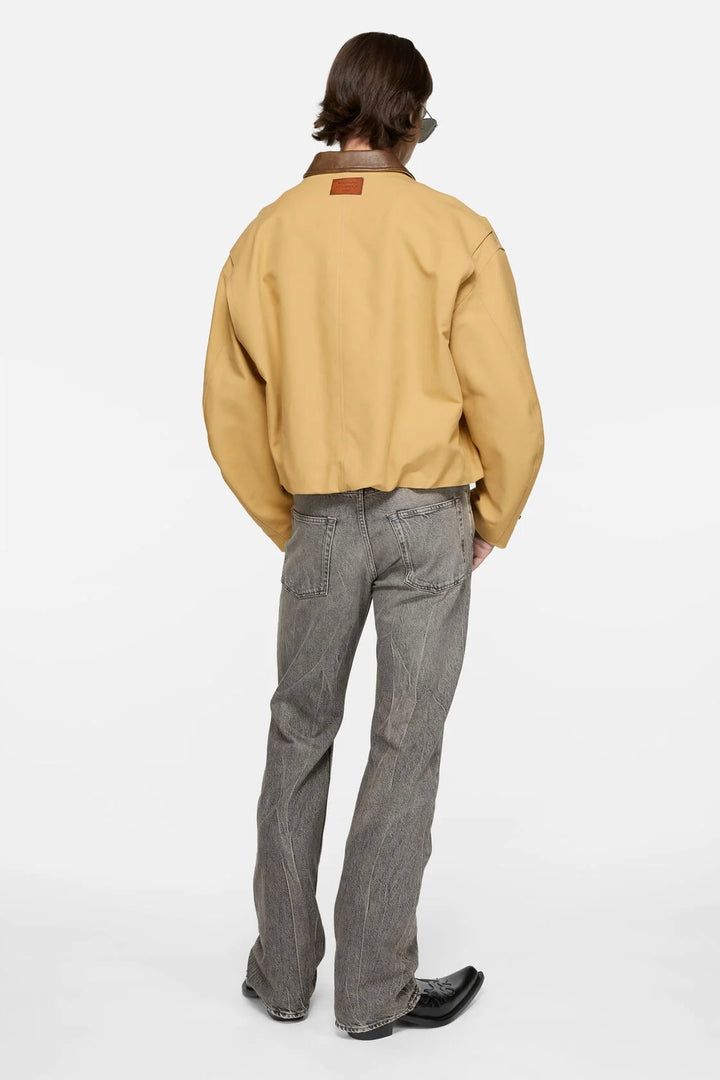 Twill Bomber Jacket Sand Beige