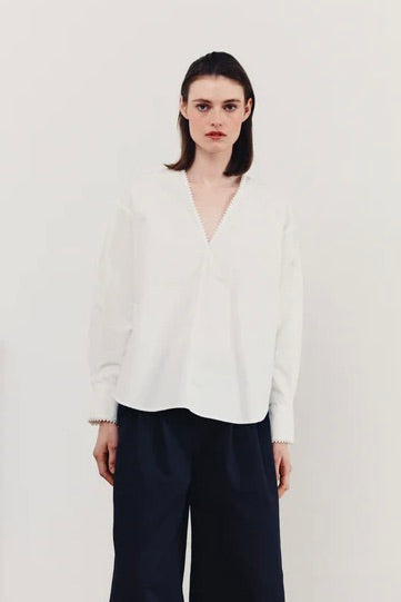 Hima Poplin Shirt White