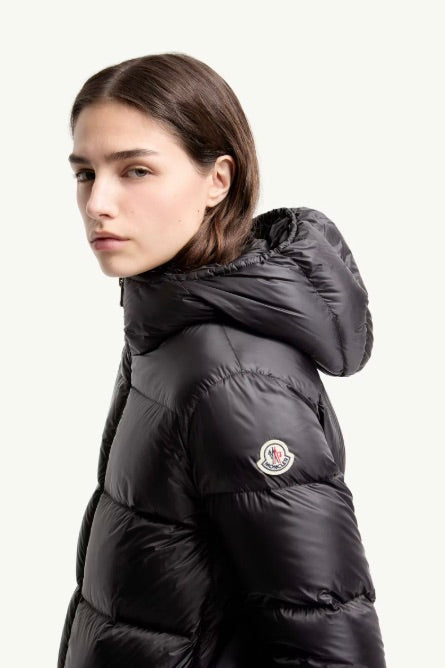 Feligule Hooded Short Down Jacket Black
