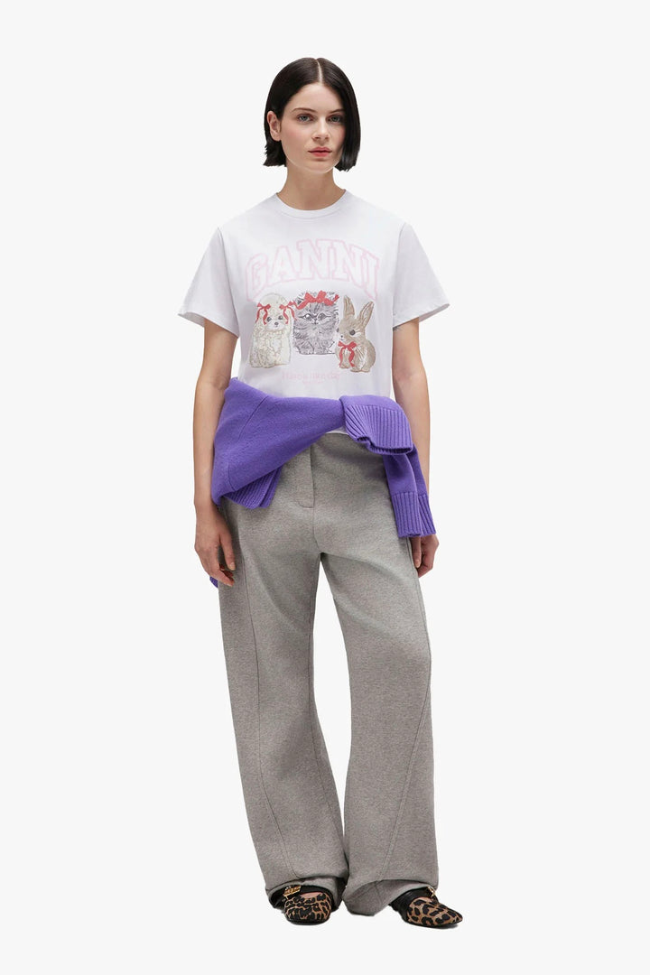 Basic Cotton Jersey Cute Animals